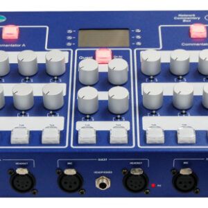 Dante/AES67 Commentary/Announcer Unit (2 Person)