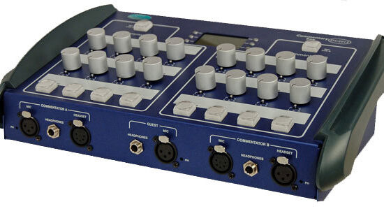 DC2020 Dual commentator box with guest + Dante